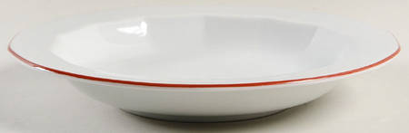 Octavia Red Rim Soup Bowl