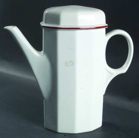 Octavia Red Coffee Pot & Lid