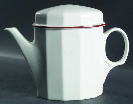 Octavia Red Teapot & Lid