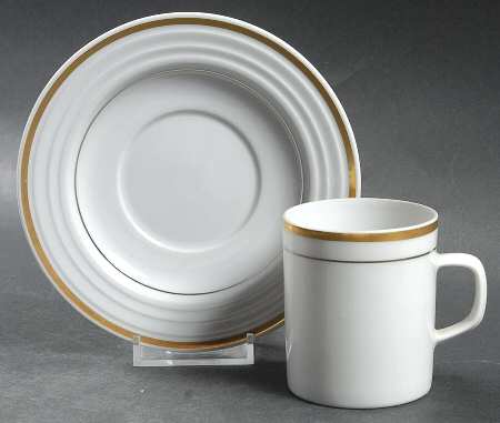 Saturn Comet Flat Demitasse Cup & Saucer Set