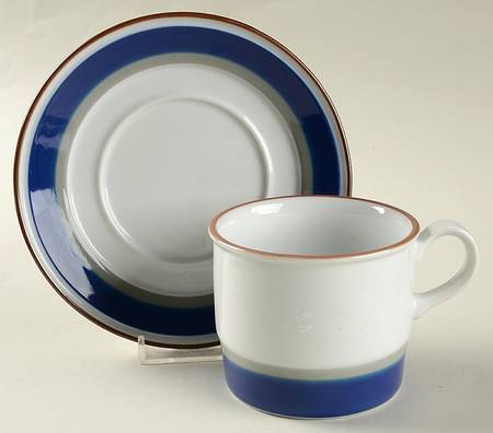 Saga Flat Cup & Saucer Set