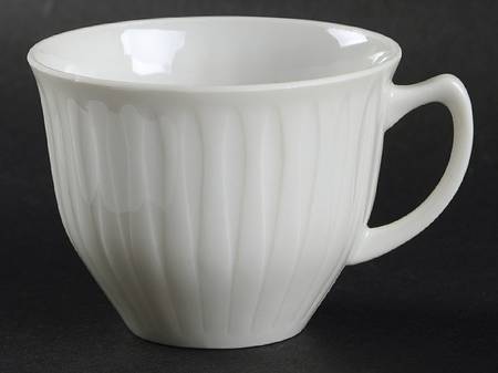 Spire White Flat Demitasse Cup