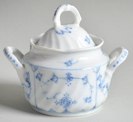 Straw (Swirled) Mini Sugar Bowl & Lid