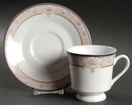 Elegance Footed Cup & Saucer Set by Princess House