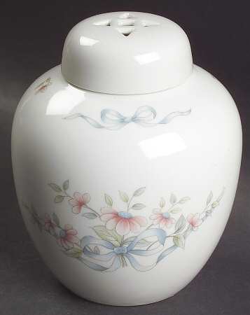 Princess Heritage Floral Ribbon Potpourri Jar & Lid