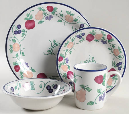 Orchard Medley 4 Piece Place Setting by Princess House
