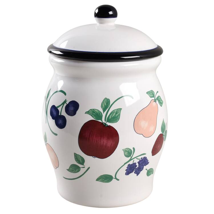 Orchard Medley Extra Large Canister & Lid with Seal Ring by Princess House