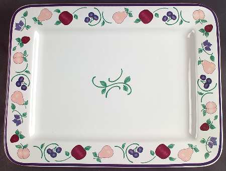 Orchard Medley 15" Rectangular Serving Platter by Princess House