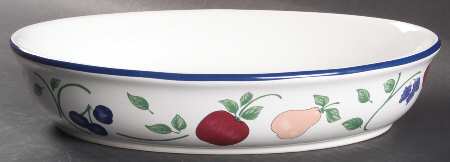 Orchard Medley 10" Oval Vegetable Bowl by Princess House