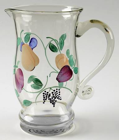 Orchard Medley Glassware Pitcher
