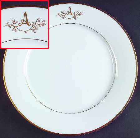 Princess Heritage (Gold Trim) Dinner Plate