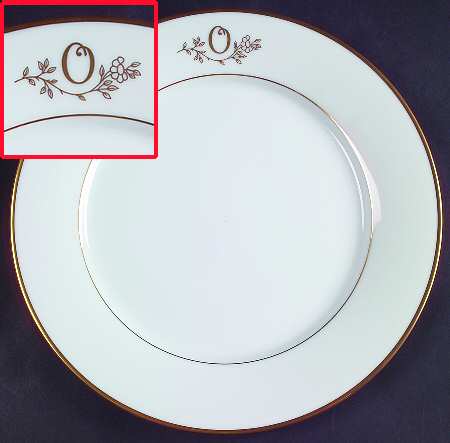 Princess Heritage (Gold Trim) Dinner Plate