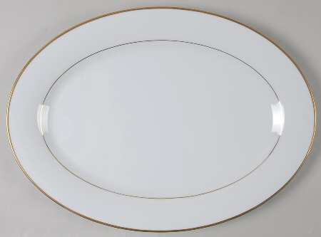 Princess Heritage (Gold Trim) 16" Oval Serving Platter