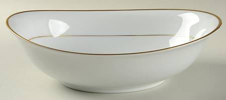Princess Heritage (Gold Trim) 10" Oval Vegetable Bowl