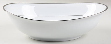 Princess Heritage (Platinum Trim) 10" Oval Vegetable Bowl