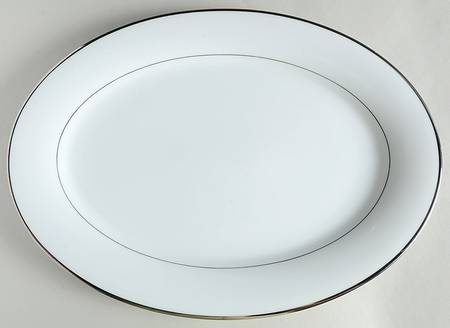 Princess Heritage (Platinum Trim) 16" Oval Serving Platter
