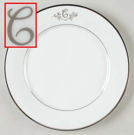 Princess Heritage (Platinum Trim) Dinner Plate