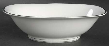 Princess Heritage (Platinum Trim) 9" Oval Vegetable Bowl