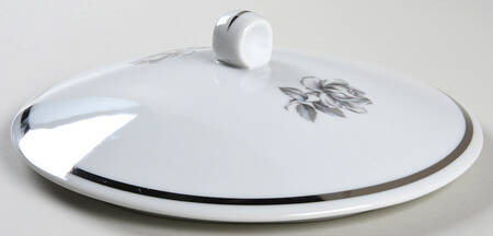 Cameo Rose Lid for Round Vegetable