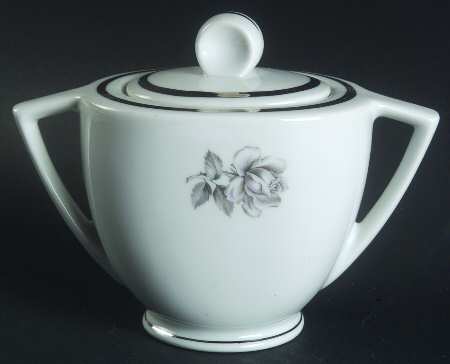 Cameo Rose Sugar Bowl & Lid