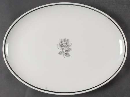 Cameo Rose 13" Oval Serving Platter