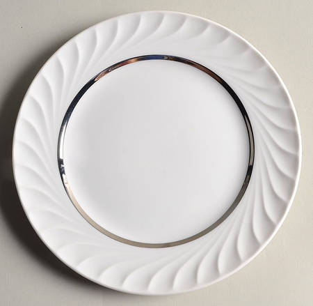 Elegance (Platinum Inner Ring) Salad Plate