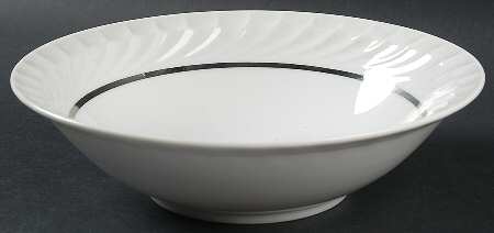 Elegance (Platinum Inner Ring) 9" Round Vegetable Bowl