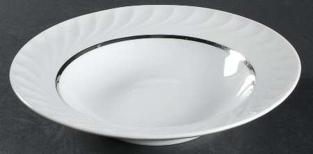 Elegance (Platinum Inner Ring) Rim Soup Bowl