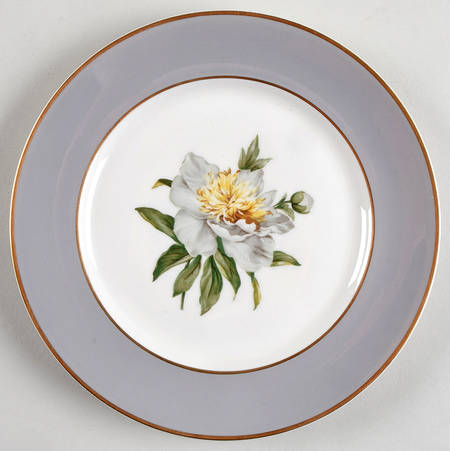Golden Peony Salad Plate