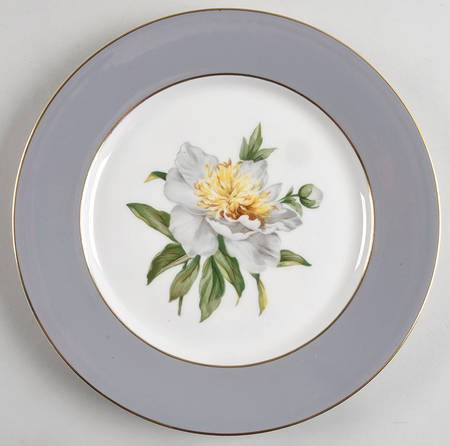 Golden Peony Dinner Plate