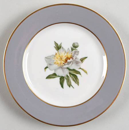 Golden Peony Bread & Butter Plate
