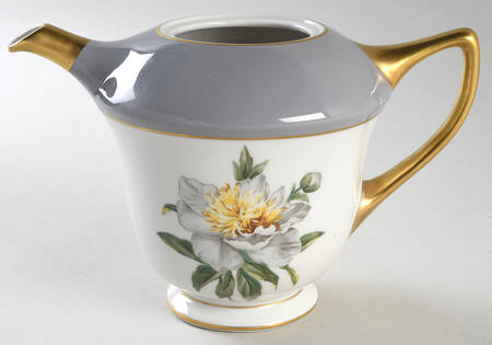 Golden Peony Teapot No Lid