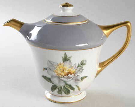 Golden Peony Teapot & Lid