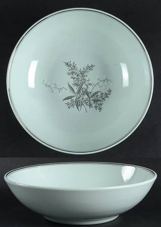 Lady Empire (Platinum Trim) 9" Round Vegetable Bowl