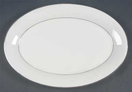 Silver Tiara 13" Oval Serving Platter