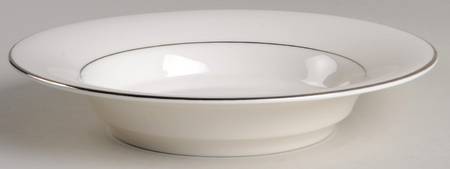 Silver Tiara Rim Soup Bowl