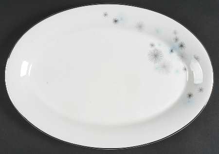 Star Shower 13" Oval Serving Platter