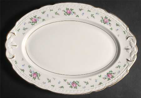 Sweet Briar 15" Oval Serving Platter