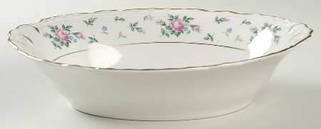 Sweet Briar 10" Oval Vegetable Bowl