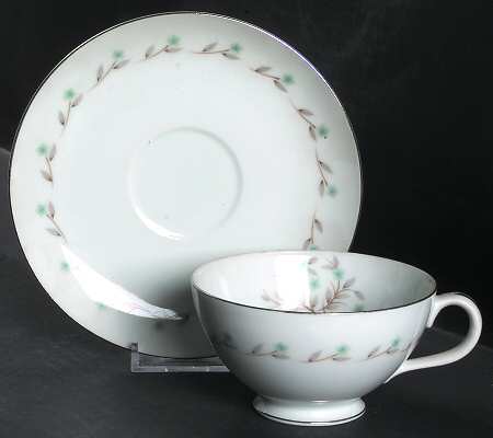 Allegro Footed Cup & Saucer Set