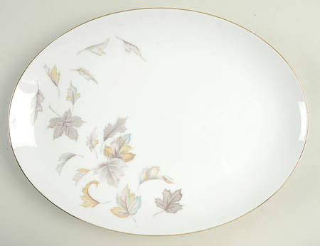 Autumn Leaves 12" Oval Serving Platter