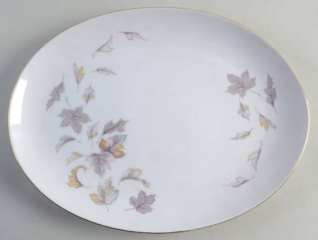 Autumn Leaves 14" Oval Serving Platter