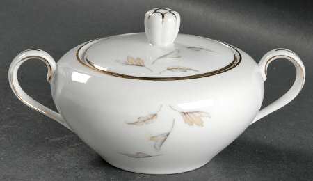 Autumn Leaves Sugar Bowl & Lid