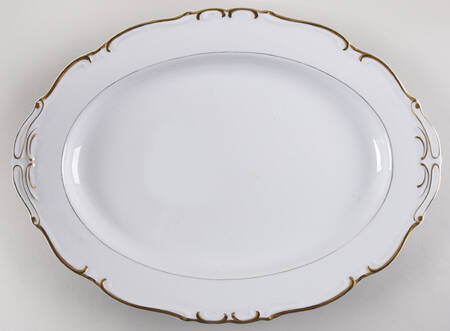 Golden Baroque 16" Oval Serving Platter