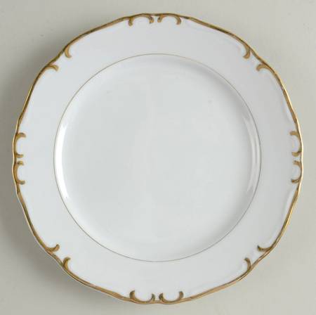 Golden Baroque Salad Plate