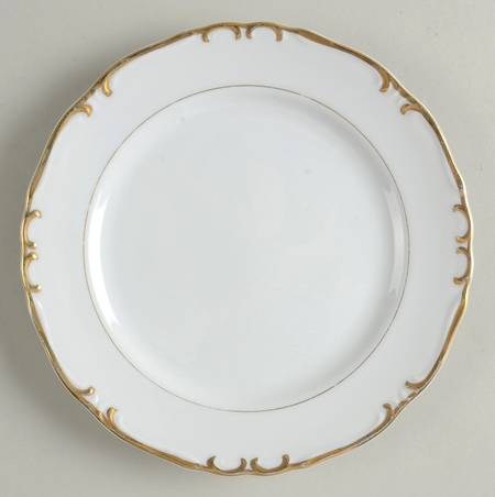 Golden Baroque Bread & Butter Plate