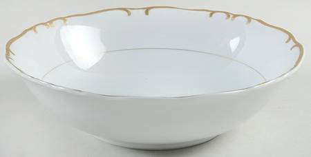 Golden Baroque 9" Round Vegetable Bowl