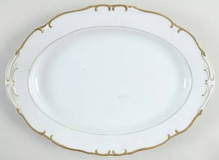 Golden Baroque 14" Oval Serving Platter