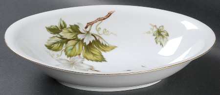 Woodsong (Japan) 10" Oval Vegetable Bowl