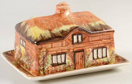 Ye Olde Cottage Rectangular Covered Butter